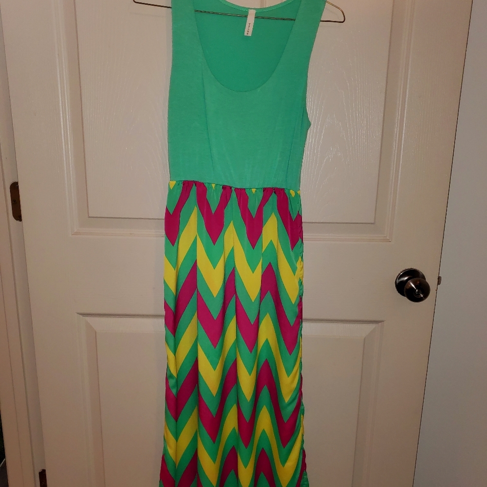 Multi color maxi dress